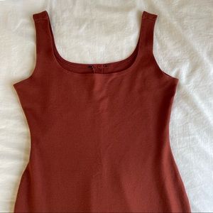 Rust Brown Bodycon Dress
